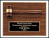 Gavel on Walnut Plaque (Position C, 9"x12")